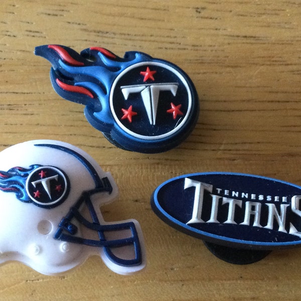 Tennessee Titans NFL - Jibbitz - Authentic Shoe Charm - Rare - for Croc Shoe Holes