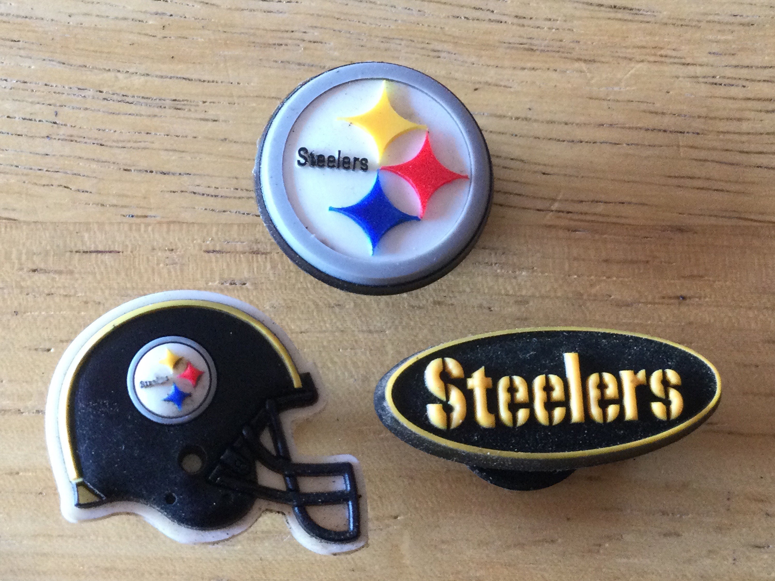 Pittsburg Steelers Football Team Charm For Crocs Shoe Charms - 6 Pieces