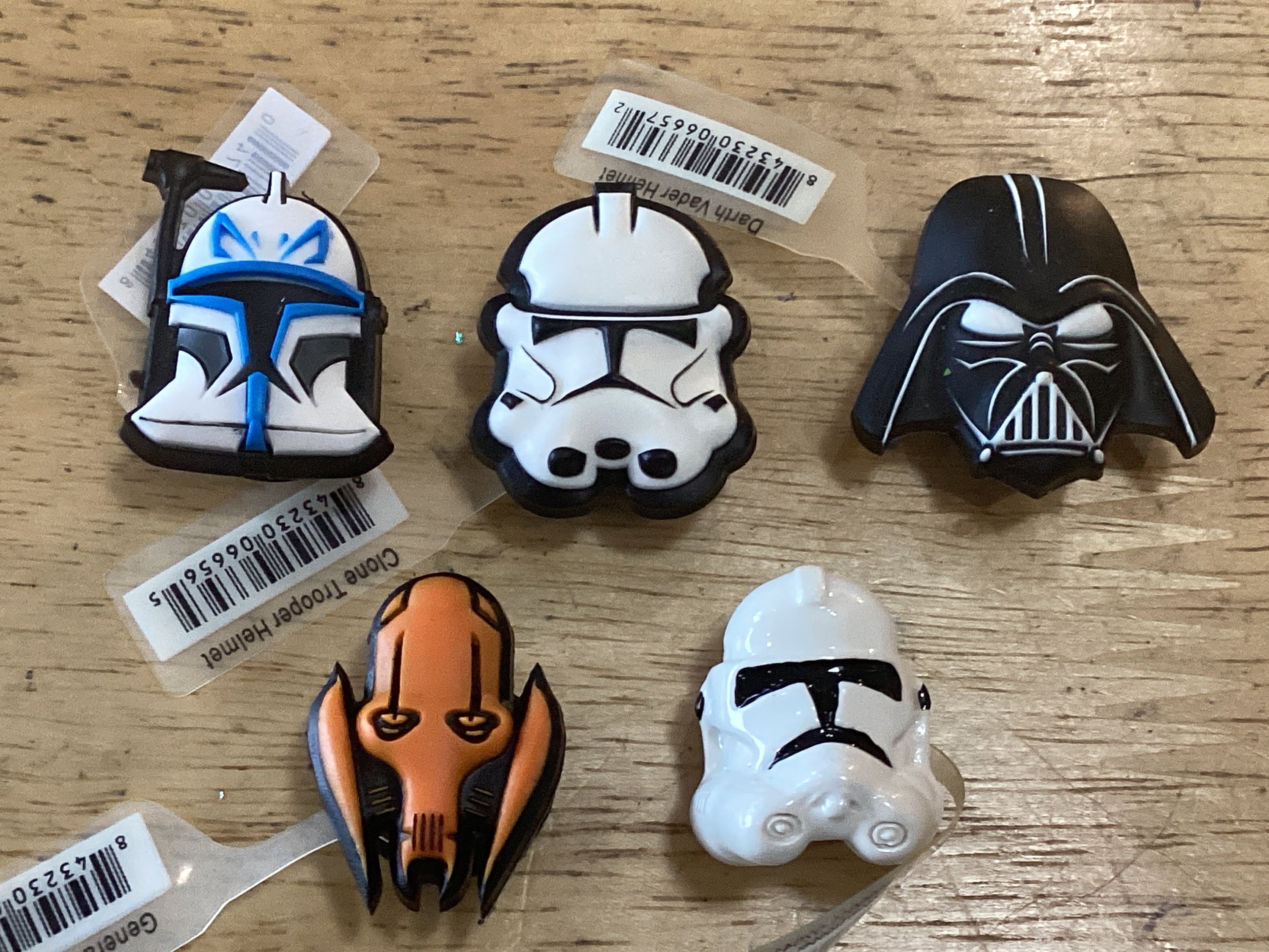 Authentic Jibbitz Shoe Charms Star Wars Darth Vader Clone Trooper Fits Croc Shoe Holes Etsy UK