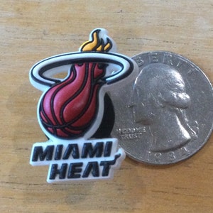NBA Miami Heat - Authentic Jibbitz Shoe Charm - Rare - for Croc Shoe Holes
