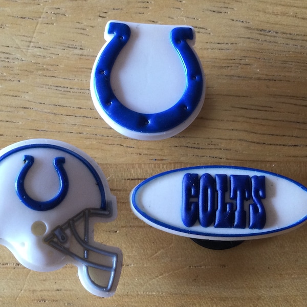 Indianapolis Colts NFL - Jibbitz - Charme de chaussure authentique - Rare - pour Croc Shoe Holes