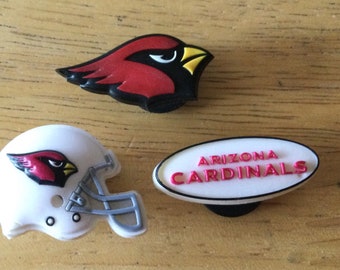 Arizona Cardinals NFL - Jibbitz - Adorno auténtico para zapatos - Raro - para agujeros de zapatos Crocs