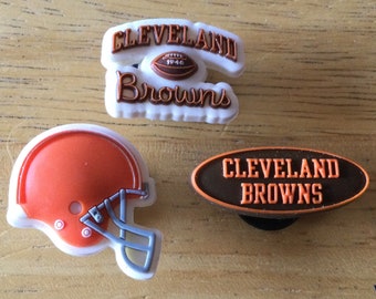 Cleveland Browns NFL - Jibbitz - Authentic Shoe Charm - Rare - for Croc Shoe Holes
