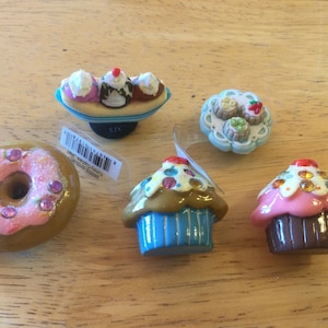 Sweets - Ice Cream, Cupcake, Doughnut - Rare - Authentic Jibbitz Shoe Charm - for Croc Shoe Holes