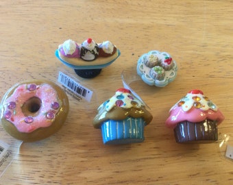 Sweets - Ice Cream, Cupcake, Doughnut - Rare - Authentic Jibbitz Shoe Charm - for Croc Shoe Holes