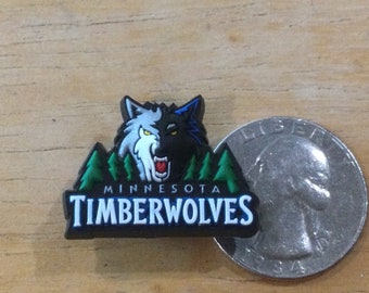 NBA Minnesota Timberwolves - Authentic Jibbitz Shoe Charm - Rare - for Croc Shoe Holes