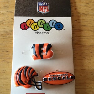 Cincinnati Bengals NFL - Jibbitz - Oryginalny brelok do butów - Rzadki - na dziury w butach w kształcie krokodyla