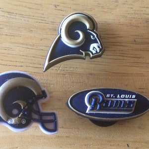 St. Louis Rams NFL - Jibbitz - Authentic Shoe Charm - Rare - for Croc Shoe Holes