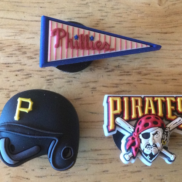 Pittsburgh Pirates MLB - Jibbitz - Authentic Shoe Charm - Rare - for Croc Shoe Holes