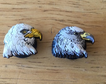 Authentic Jibbitz Shoe Charm - RARE Bald Eagle - fits Croc Shoe Holes