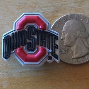 Ohio State Buckeyes University - Authentic Jibbitz Shoe Charm - Rare - for Croc Shoe Holes