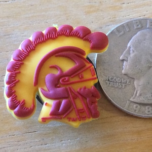 Southern California Trojans University - Authentic Jibbitz Shoe Charm - Rare - for Croc Shoe Holes