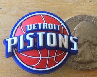 NBA Detroit Pistons - Authentic Jibbitz Shoe Charm - Rare - for Croc Shoe Holes