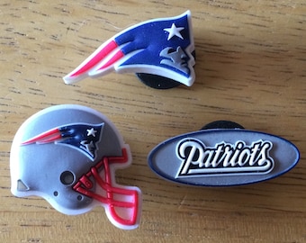 New England Patriots NFL - Jibbitz - Authentic Shoe Charm - Rare - for Croc Shoe Holes