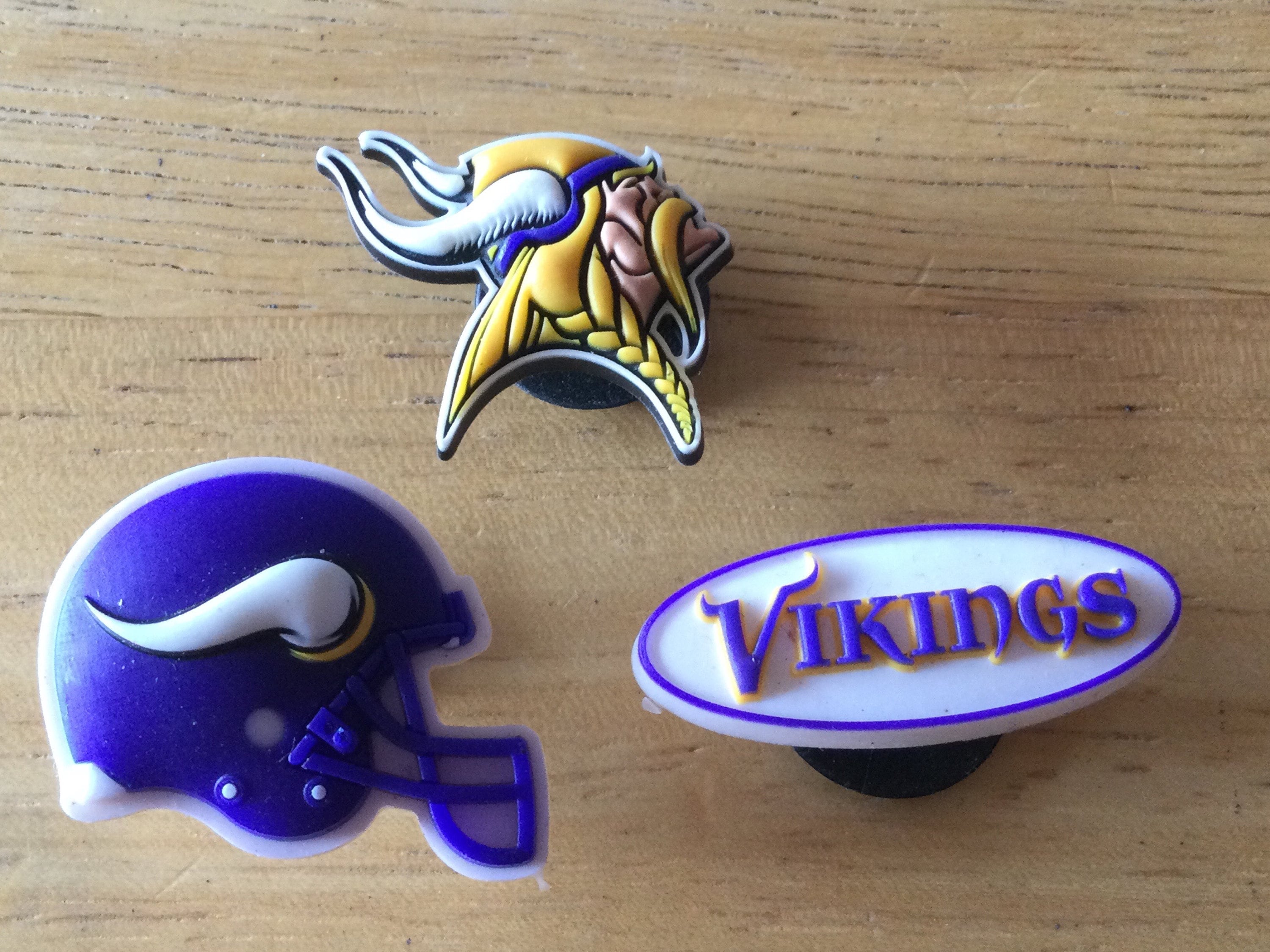 Minnesota Vikings NFL Jibbitz Authentic Shoe Charm Rare -   Israel