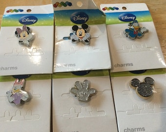 METAL Mickey, Minnie, Donald, Daisy - Authentic Jibbitz Shoe Charm - fits Croc Shoe Holes