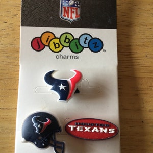 Houston Texans NFL - Jibbitz - Authentic Shoe Charm - Rare - for Croc Shoe Holes