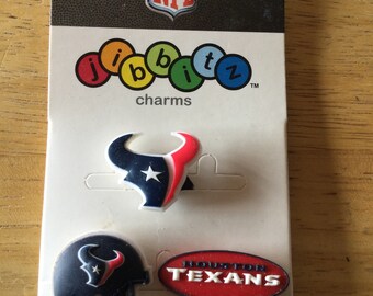 Houston Texans NFL - Jibbitz - Authentique breloque pour chaussures - Rare - pour les trous de chaussures Croc