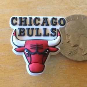 NBA Chicago Bulls - Authentic Jibbitz Shoe Charm - Rare - for Croc Shoe Holes