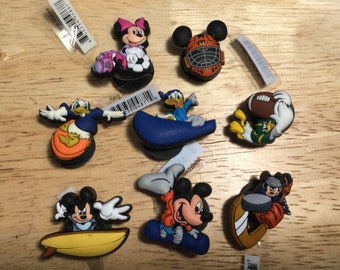 Mickey Mouse Donald Duck Minnie Mouse Sports - Authentic Jibbitz Shoe Charm - for Croc Shoe Holes