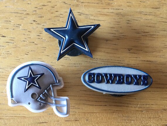 Dallas Cowboys Football Team Charm For Crocs Shoe Charms Bracelet - 2 Pieces