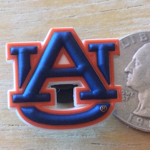 Auburn Tigers University - Authentic Jibbitz Shoe Charm - Rare - for Croc Shoe Holes