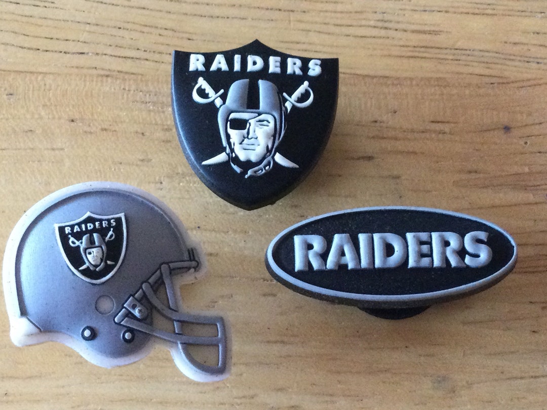 Las Vegas Raiders NFL Jibbitz Authentic Shoe Charm Rare for Croc Shoe