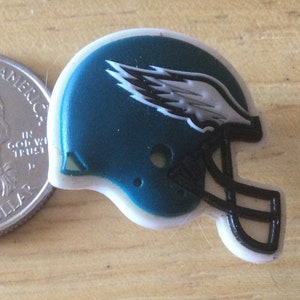 Philadelphia Eagles Helmet NFL - Jibbitz - Authentic Shoe Charm - Rare - for Croc Shoe Holes