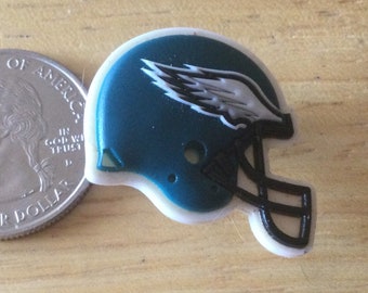 Casco de los Philadelphia Eagles de la NFL - Jibbitz - Adorno auténtico para zapatos - Raro - para agujeros de zapatos Crocs