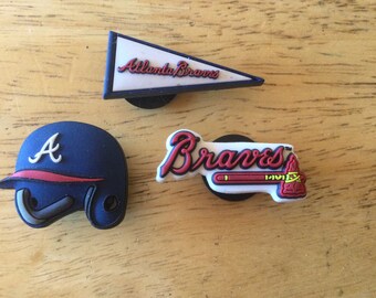 Atlanta Braves MLB - Jibbitz - Authentic Shoe Charm - Rare - for Croc Shoe Holes