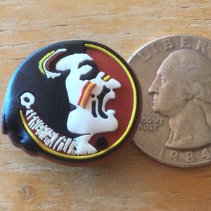 Florida State Seminoles University - Authentic Jibbitz Shoe Charm - Rare - for Croc Shoe Holes
