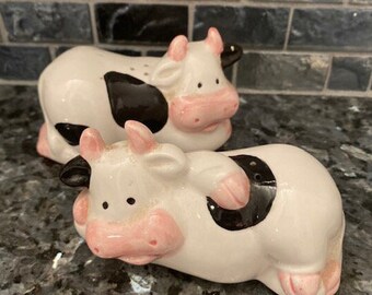 Highland Cow Ceramic Salt & Pepper Set Animal Kitchen