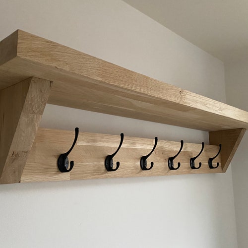 Oak Coat Rack Etsy