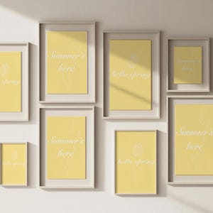butter yellow quote wall art digital print spring sale