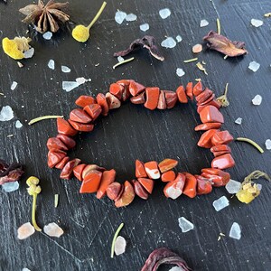 Red Jasper Beaded Bracelet