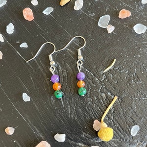 Amethyst Amber and Ruby Zoisite