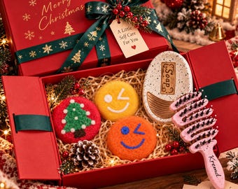 Tovad getmjölkstvål presentask, semesterspa set för henne (julklapp)