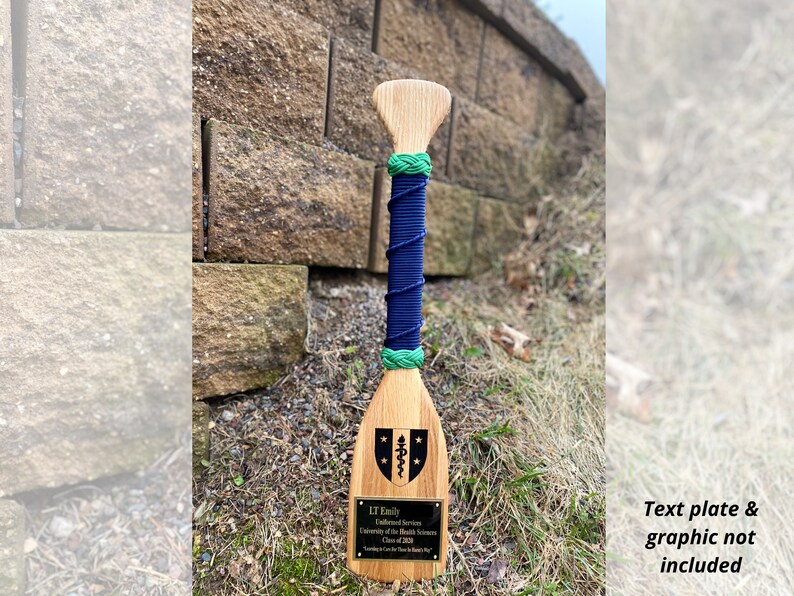 22 Nautical Wrapped Paddle Military Retirement Gift Any Etsy