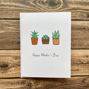 Carte de fête des mères, carte de fête des mères de plantes.
