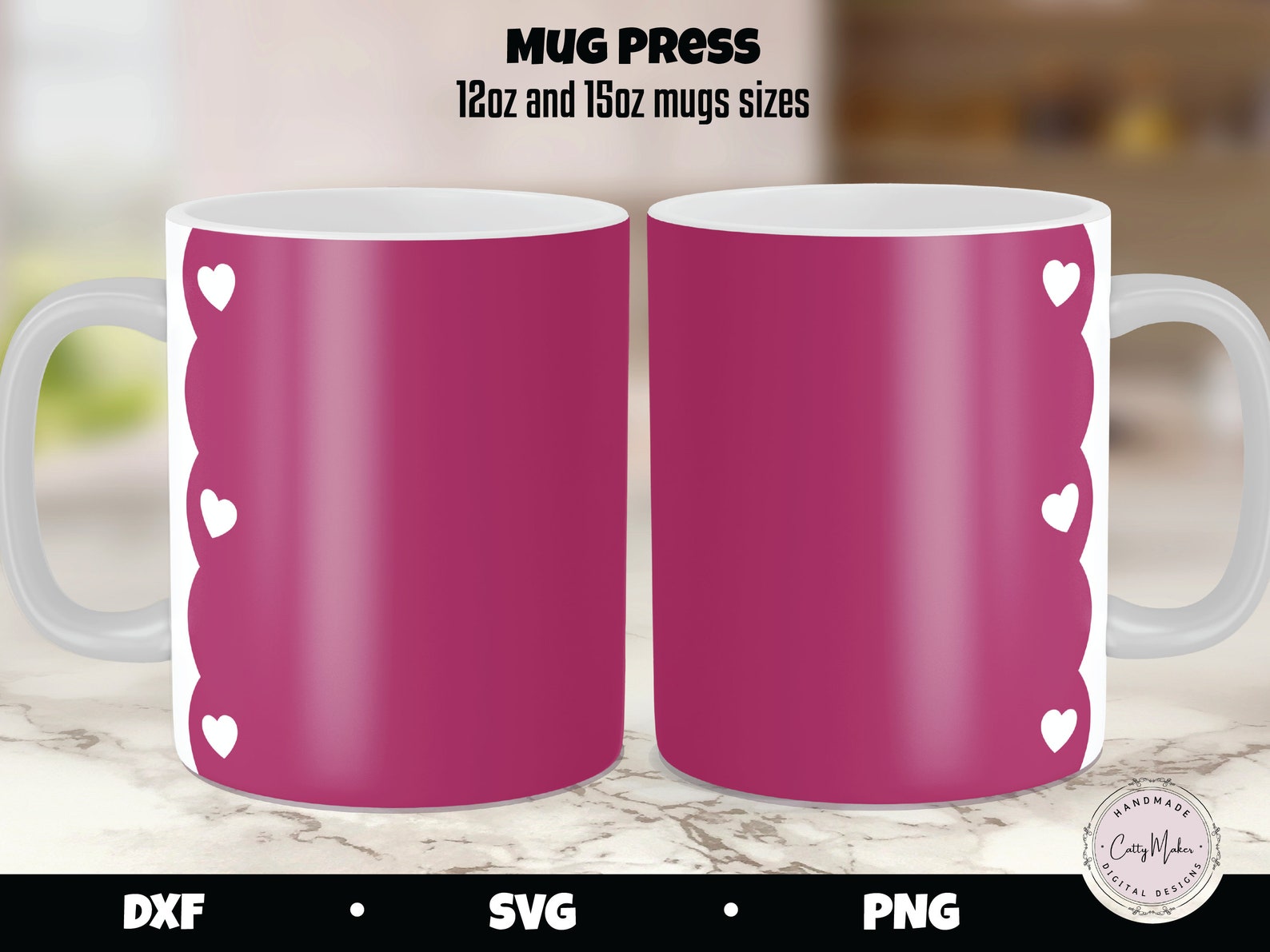 Mug Press Design Valentine's Mug Press A Cup of Love Mug Etsy