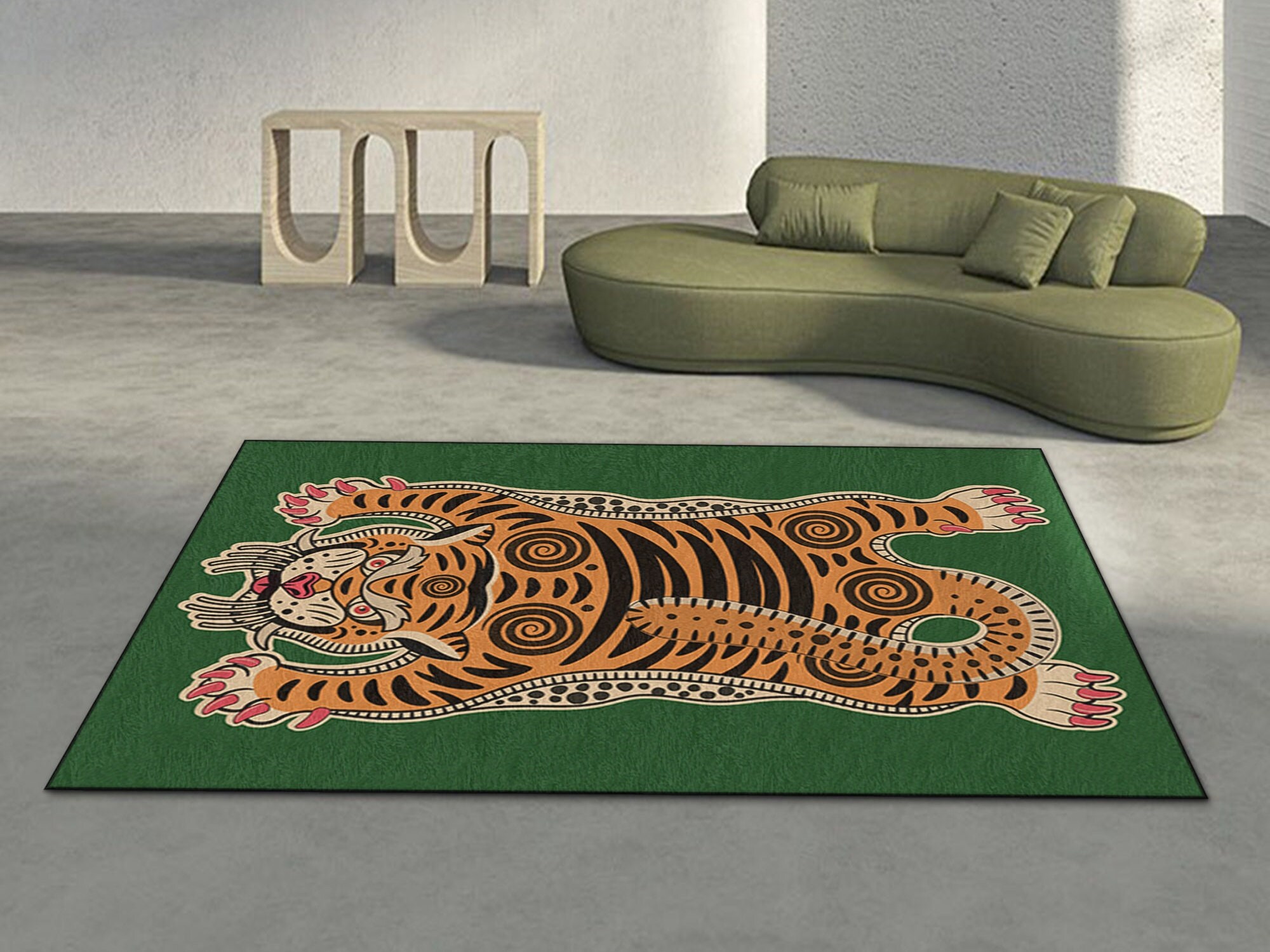 Tiger Rug - Etsy Canada