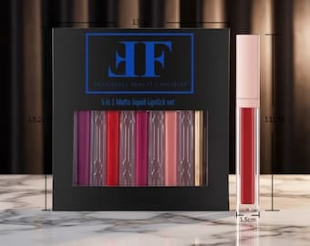 5 In 1 Lipstick Set | Flattering Beauty Cosmetics