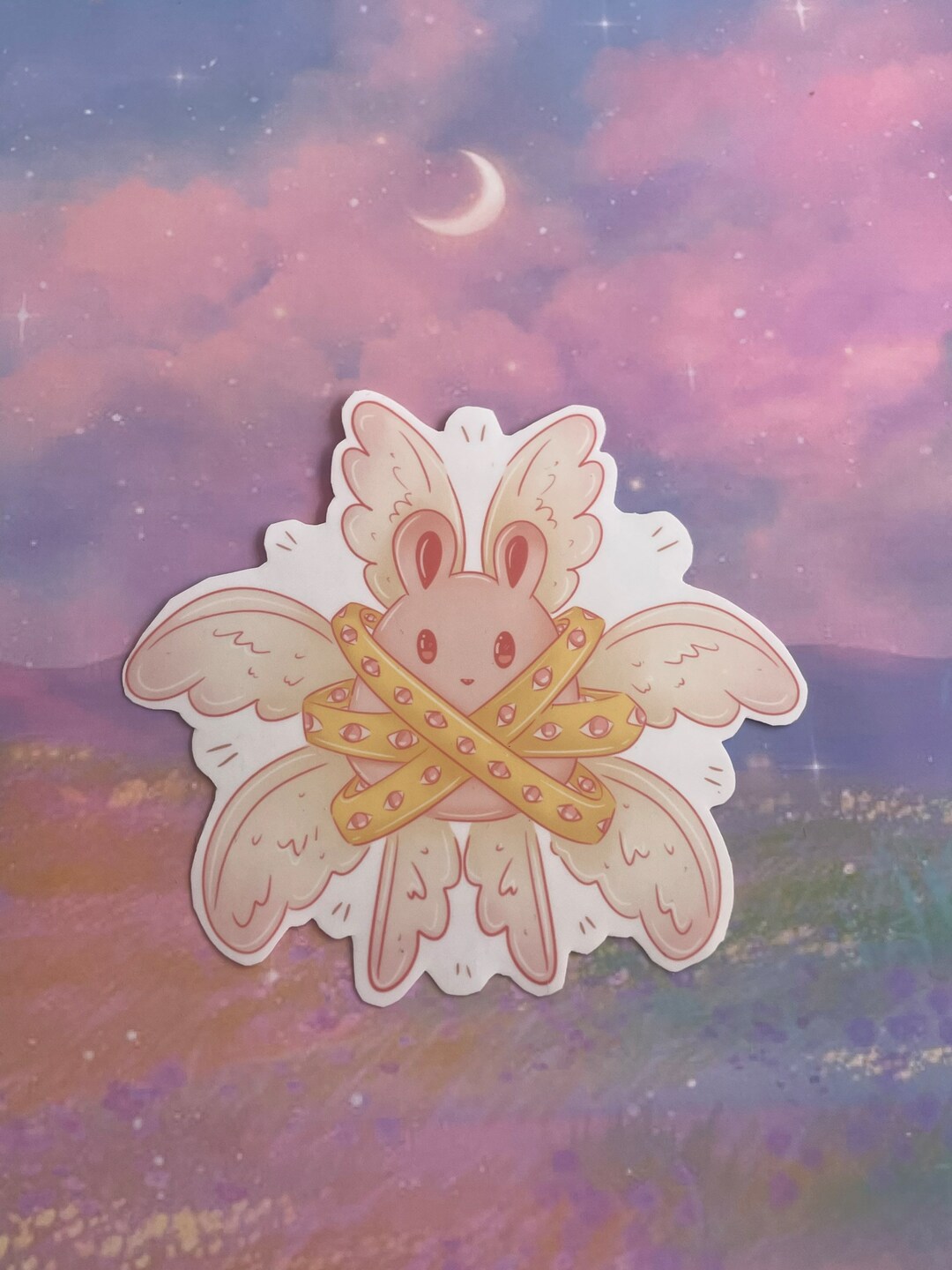 Biblically Accurate Angel Bunny Sticker - Etsy