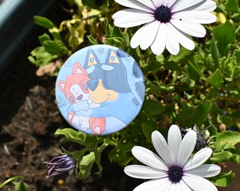 Bluey 'i've Got Bum Worms' Badge Bluey Bingo - Etsy Finland