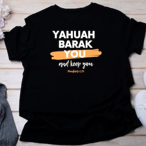 Yahuah Barak You Unisex Softstyle T-shirt, Yahuah Tee, Meest Hoge T-shirt, Yahuah T-shirt