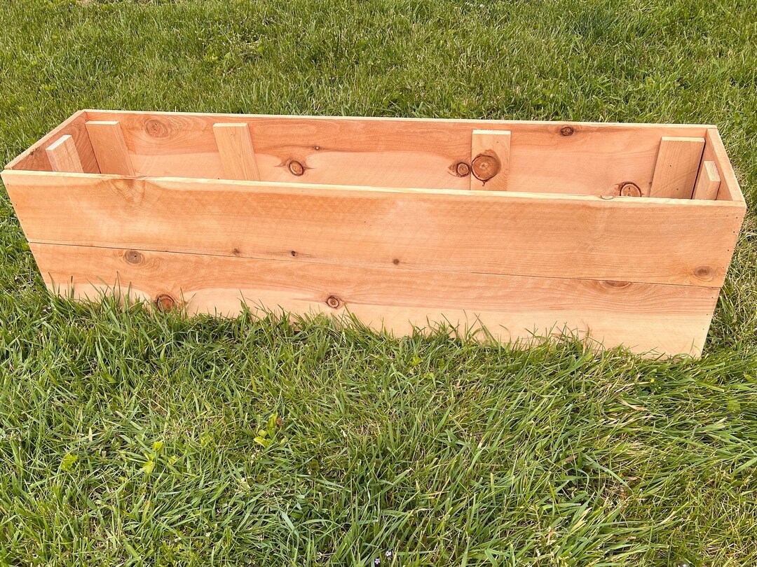 Cedar Raised Planters Many Sizes Available Window Boxes Etsy