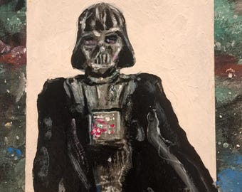 ダース・ベイダー スターウォーズ オリジナル キャンバス アクリル画