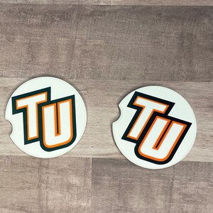 Custom Sublimated Sandstone Car Coasters - Set of 2
