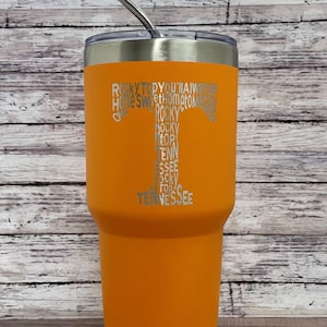 Tennessee Vols Yeti Tumbler Etsy Singapore