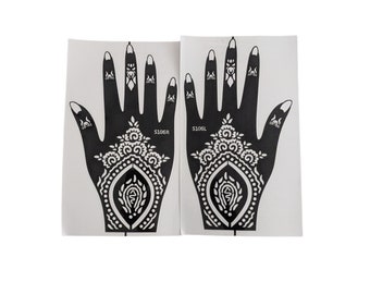 henna tattoo stencil etsy